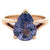 Vintage 3.36 Carats Purple Spinel 14 Karat Yellow Gold Solitaire Ring