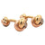 Cartier 18 Karat Tri Color Gold Trinity Cufflinks