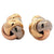 Cartier 18 Karat Tri Color Gold Trinity Cufflinks