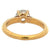 Mid Century French GIA 1.51 Carats Old European Cut Diamond 18k Gold Solitaire Ring