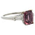 Mid Century 2.51 Carats Spinel Diamond Platinum Ring