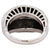 Mid Century Diamond 18 Karat White Gold Dome Ring