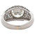 Art Deco French GIA 2.02 Carats Round Brilliant Cut Diamond Platinum Ring