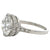 Art Deco French GIA 3.86 Carats Old European Cut Diamond Platinum Ring
