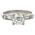 Art Deco GIA 1.47 Carats Old European Cut Diamond Platinum Ring