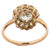 Vintage GIA 1.52 Carats Old European Cut Diamond 18k Yellow Gold Cluster Ring