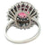 Mid Century 5.08 Carats Pink Tourmaline Diamond 18k White Gold Cocktail Ring