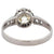 Art Deco French 1.56 Carats GIA Old European Cut Diamond Platinum Buttercup Ring