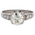 Art Deco French 1.56 Carats GIA Old European Cut Diamond Platinum Buttercup Ring