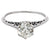 Art Deco Belais GIA 1.24 Carats Old European Cut Diamond 18k White Gold Ring