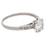 Art Deco GIA 0.97 Carat Old European Cut Diamond Platinum Ring