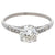 Art Deco GIA 0.97 Carat Old European Cut Diamond Platinum Ring