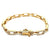 Diamond 14 Karat Yellow Gold Link Bracelet