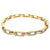 Diamond 14 Karat Yellow Gold Link Bracelet
