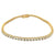 Diamond 14 Karat Yellow Gold Tennis Bracelet