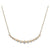 Diamond 14 Karat Yellow Gold Crescent Necklace