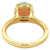 2.79 Carats Opal 18 Karat Yellow Gold Solitaire Ring