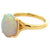 2.79 Carats Opal 18 Karat Yellow Gold Solitaire Ring
