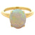 2.79 Carats Opal 18 Karat Yellow Gold Solitaire Ring