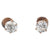 Victorian Diamond 10 Karat Rose Gold Stud Earrings