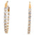 Diamond 14 Karat Yellow Gold Hoops Earrings