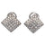 Vintage Diamond 18 Karat White Gold Earrings