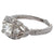Art Deco Inspired Diamond 14 Karat White Gold Ring