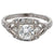 Art Deco Inspired Diamond 14 Karat White Gold Ring