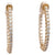 Diamond 14 Karat Yellow Gold Hoop Earrings