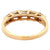 Vintage Baguette Diamond 14 Karat Yellow Gold Ring