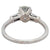 Mid Century GIA 1.18 Carats Old European Cut Diamond 18k White Gold Ring