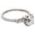 Mid Century GIA 1.18 Carats Old European Cut Diamond 18k White Gold Ring