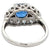 Art Deco GIA 1.87 Carats Burma No Heat Sapphire Diamond Platinum Ring