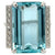 Mid Century 18.82 Carats Aquamarine Diamond Platinum Cocktail Ring