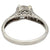 Edwardian GIA 0.99 Carats Old European Cut Diamond Platinum Filigree Ring