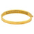 Vintage Princess Cut Diamond 18 Karat Yellow Gold Hinged Bracelet