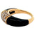 Vintage Van Cleef & Arpels Diamond Onyx 18 Karat Yellow Gold Philippine Ring