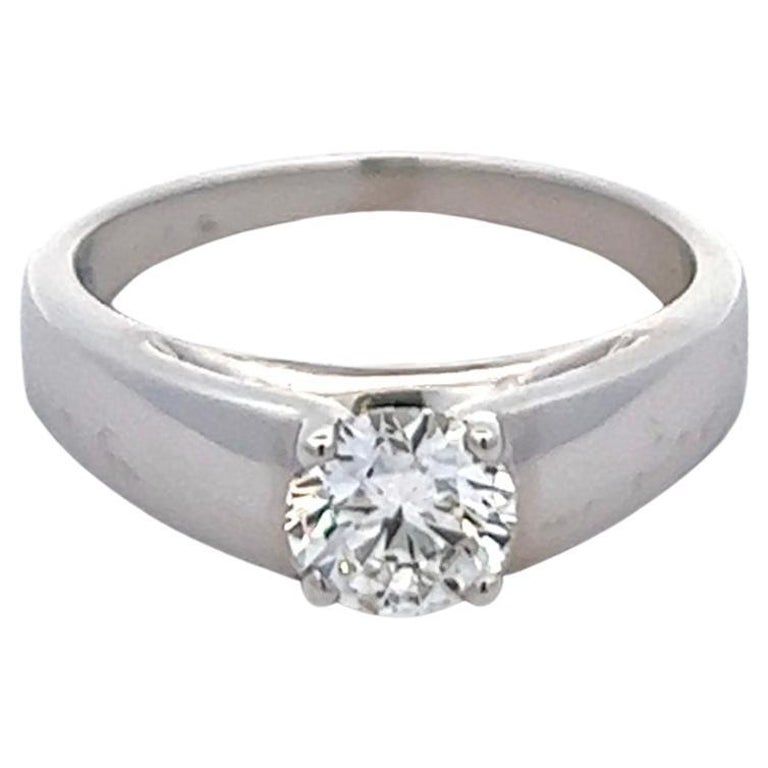 Bvlgari 0.73 Carat Round Brilliant Cut Diamond Platinum Solitaire Ring