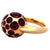 Pomellato Italian Rhodolite Garnet 18 Karat Rose Gold Harem Cocktail Ring