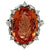 Mid Century H. Stern Imperial Topaz Diamond 18 Karat White Gold Cocktail Ring