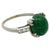 Mid Century 5.15 Carats Emerald Diamond Platinum Ring