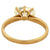 Vintage French GIA 1.51 Carats Cushion Cut Diamond 18k Yellow Gold Solitaire Ring
