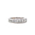 Modern 2 Carat Princess Cut Diamond White Gold Band