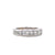 Modern 2 Carat Princess Cut Diamond White Gold Band