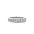 Modern 2 Carat Princess Cut Diamond White Gold Band