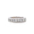 Modern 2 Carat Princess Cut Diamond White Gold Band
