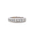 Modern 2 Carat Princess Cut Diamond White Gold Band
