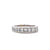 Modern 2 Carat Princess Cut Diamond White Gold Band