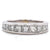 Modern 2 Carat Princess Cut Diamond White Gold Band