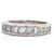 Modern 2 Carat Princess Cut Diamond White Gold Band